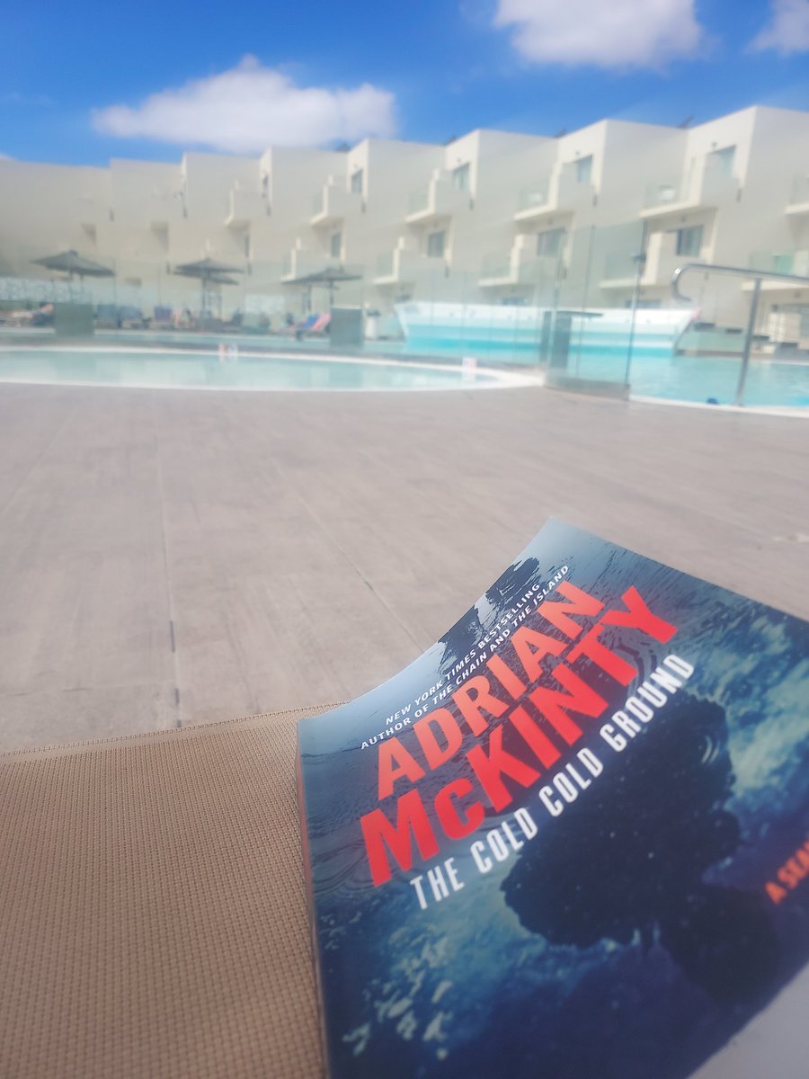 #nowreading THE COLD COLD GROUND by @adrianmckinty Adrian, hope you're enjoying your stay in Lanzorate... 😁
