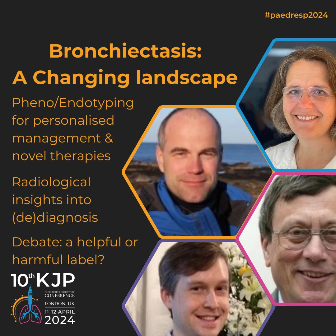 Join Profs Bush and Carr as they chair our #bronchiectasis symposia. They'll challenge our thinking on diagnosis, management, and debate if it is still a helpful term for a diverse group with unmet needs? @PBNetUK #paedresp2024