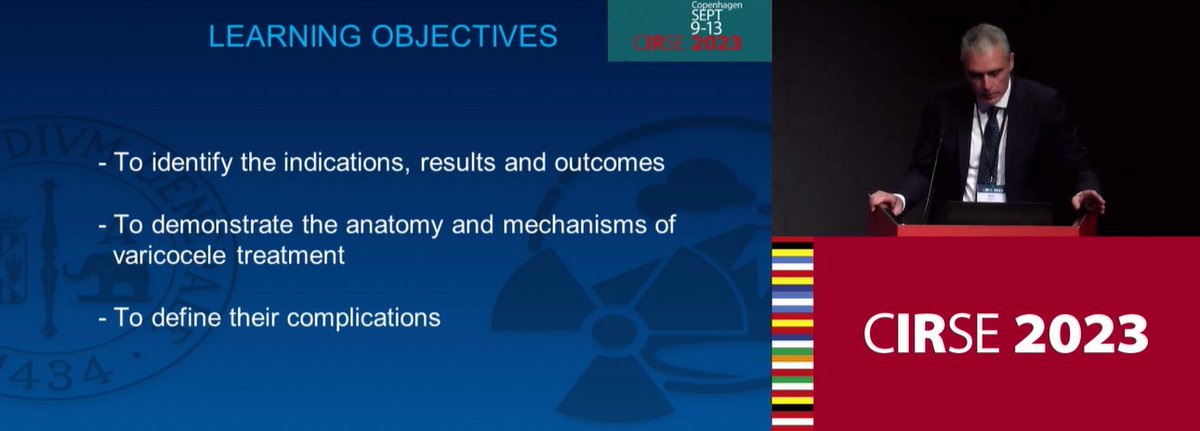 📱💻 Today we will talk about male infertility treatments. Check out this interesting lecture by A. Basile talking about percutaneous varicocele embolization: library.cirse.org/cirse2023/crs/… #CIRSEsociety #CIRSELibrary #CIRSE2023 #ETF #womenshealth #varicoceleembolization