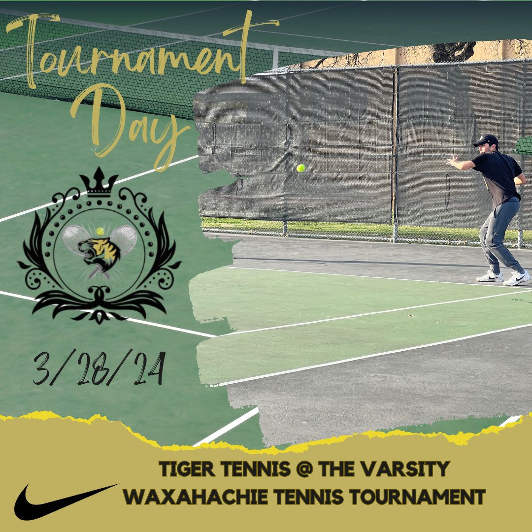 Varsity Waxahachie Tennis Tournament 📍Waxahachie and Midlothian Heritage 🗓️Thursday, March 28 🕛8AM Varsity starts their Easter weekend with their last tournament before the District tournament in April 😎 @IrvingHigh @IISDAthletics @NguyenEducator