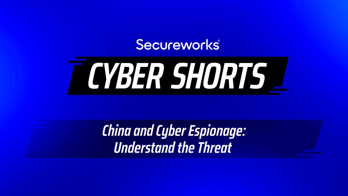 ireteeh's tweet photo. Join Secureworks as they discuss “China and Cyber Espionage: Understand the Threat” in today’s Cyber short series. 

Happening by 4.30pm GMT today #CyberShorts

Link below 👇🏾

https://t.co/YpX4xKTFUm https://t.co/xwO2c8kkCD