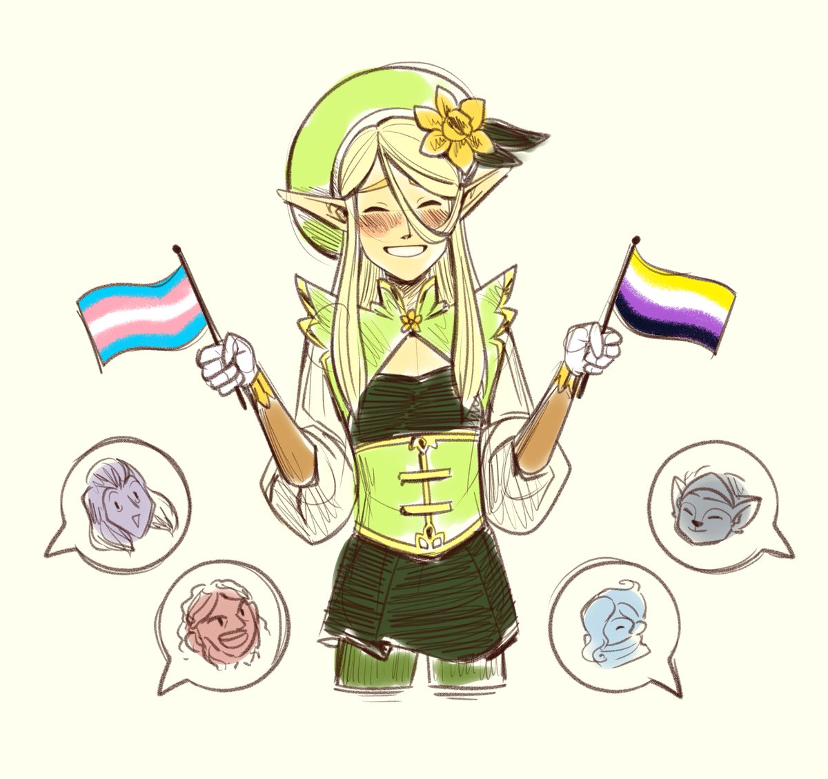 GentleTrollDevs's tweet photo. Remember this drawing? This is it now! 
How far we've come💜

Happy Trans Visibility Day!

#TransRightsAreHumanRights #transvisibility #transvisibilityday https://t.co/Pl2FrdpWYn