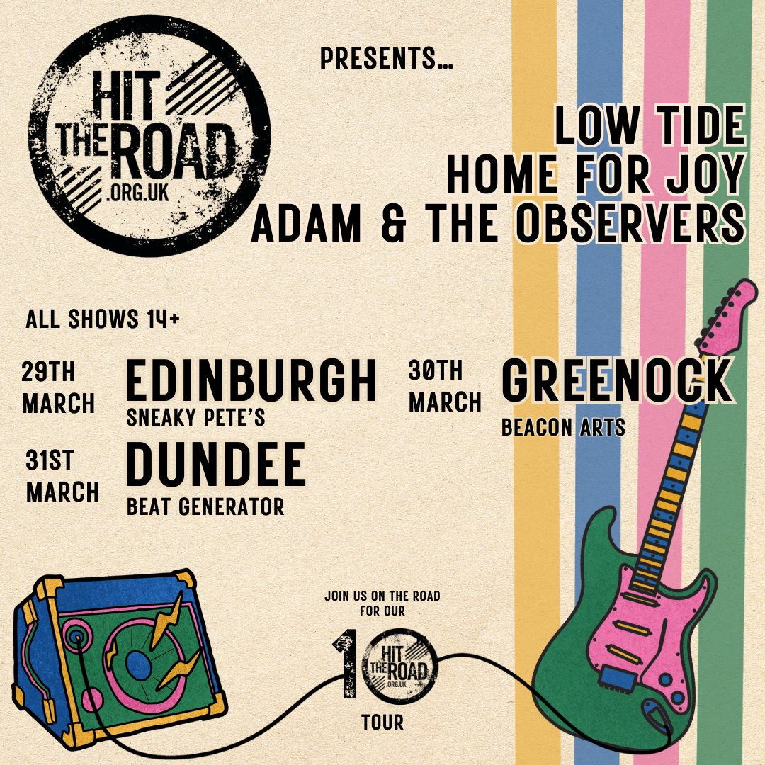 Scottish Music Centre (@scottishmusic) on Twitter photo ICYMI our <a href="/HitTheRoadTours/">Hit The Road</a> present next gen. young acts FRIDAY Low Tide <a href="/sneakypetesclub/">Sneaky Pete's</a> SATURDAY Home For Joy <a href="/thebeaconarts/">Beacon Arts Centre</a> SUNDAY Adam and the Observers <a href="/BeatGenLive/">Beat Generator</a> visit hittheroad.org.uk ALL gigs 14+ funded <a href="/CreativeScots/">Creative Scotland</a> <a href="/PRSFoundation/">PRS Foundation</a> #YMIScotland #YMusicMatters ICYMI our <a href="/HitTheRoadTours/">Hit The Road</a> present next gen. young acts FRIDAY Low Tide <a href="/sneakypetesclub/">Sneaky Pete's</a> SATURDAY Home For Joy <a href="/thebeaconarts/">Beacon Arts Centre</a> SUNDAY Adam and the Observers <a href="/BeatGenLive/">Beat Generator</a> visit hittheroad.org.uk ALL gigs 14+ funded <a href="/CreativeScots/">Creative Scotland</a> <a href="/PRSFoundation/">PRS Foundation</a> #YMIScotland #YMusicMatters