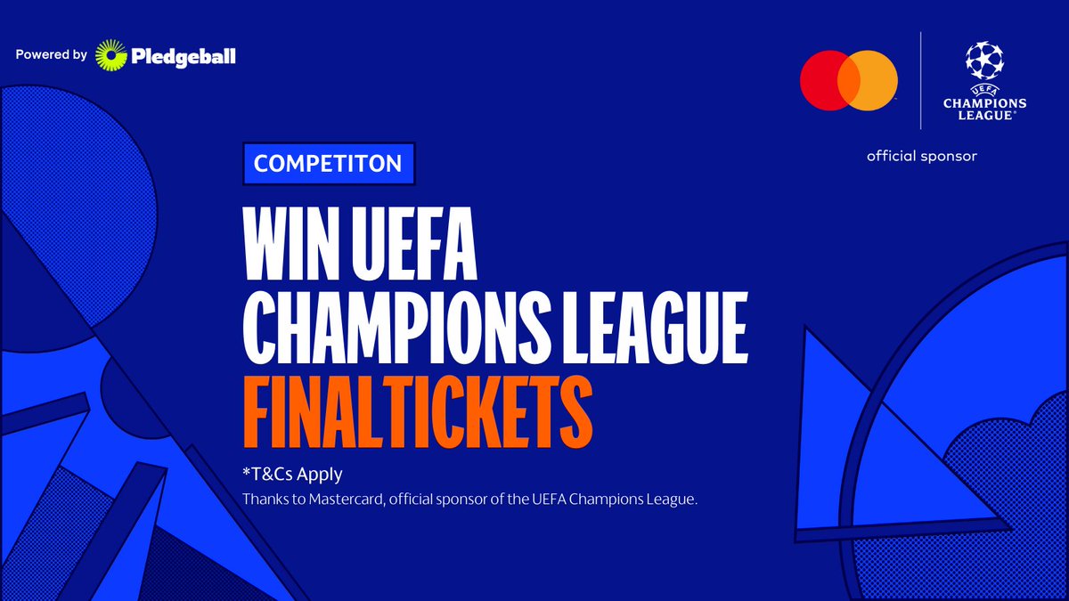 Win @ChampionsLeague FINAL TICKETS, courtesy of @Mastercard🎟️🔥 - Visit pledgeleague.org - Choose your team 🏟️ - Pledge your support 🤝 Ts & Cs: bit.ly/3vtejpx #ProtectWhereWePlay | @MastercardUK