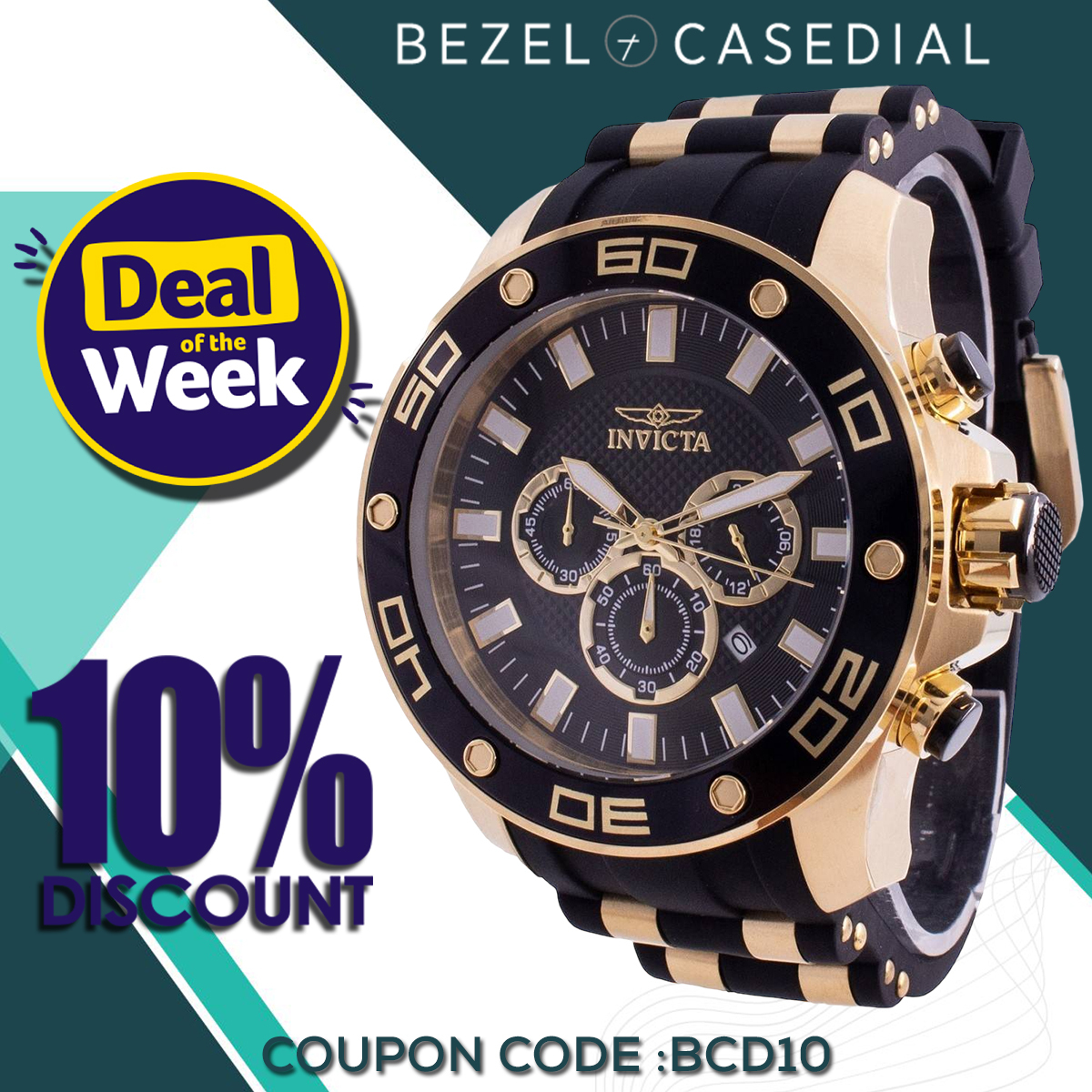 BCD_LLC's tweet photo. 𝑺𝙚𝒂𝙡 𝙩𝒉𝙚  𝑫𝙚𝒂𝙡 𝙤𝒇 𝒕𝙝𝒆 𝑾𝙚𝒆𝙠  𝒘𝙞𝒕𝙝 𝙐𝒏𝙗𝒆𝙖𝒕𝙖𝒃𝙡𝒆 𝑫𝙚𝒂𝙡𝒔  🎉
𝐆𝐞𝐭 𝟏𝟎% 𝐨𝐟𝐟 𝐮𝐬𝐢𝐧𝐠 𝐜𝐨𝐮𝐩𝐨𝐧 𝐜𝐨𝐝𝐞 𝑩𝑪𝑫𝟏𝟎

The Invicta Pro Diver SCUBA Chronograph Quartz 26086 Men's Watch.

𝙎𝙝𝙤𝙥 𝙣𝙤𝙬:  https://t.co/79NRsgV8mx
#bestwatches https://t.co/BvClVQVzYE