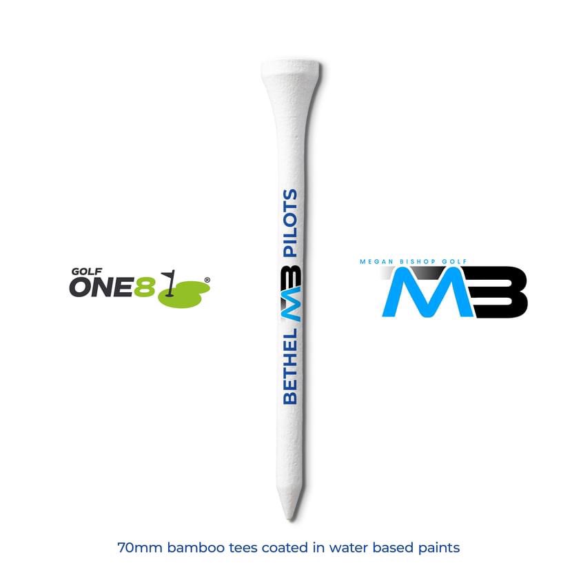 Thank you so much <a href="/GolfOne8/">GOLF ONE8®</a> for designing these awesome tees for my upcoming US adventure 🇺🇸⛳️🙏. Great to be part of the One8 team and use sustainable bamboo tees. Let’s go Pilots <a href="/BUPilotsWGolf/">Bethel Pilots Women's Golf</a> 🔵⚓️⛳️#golfone8