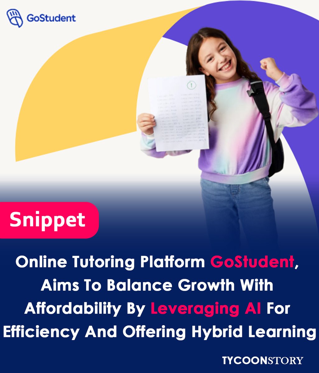 Online tutoring platform GoStudent, achieved profitability across its global operations.
#EdTechProfitability #OnlineTutoring #GoStudent #ViennaStartup #TechTurnaround #FelixOhswald #GoStudentGroup #EBITDA #CashBurn #HybridLearning #PersonalizedLearning #GoClass @GoStudent1