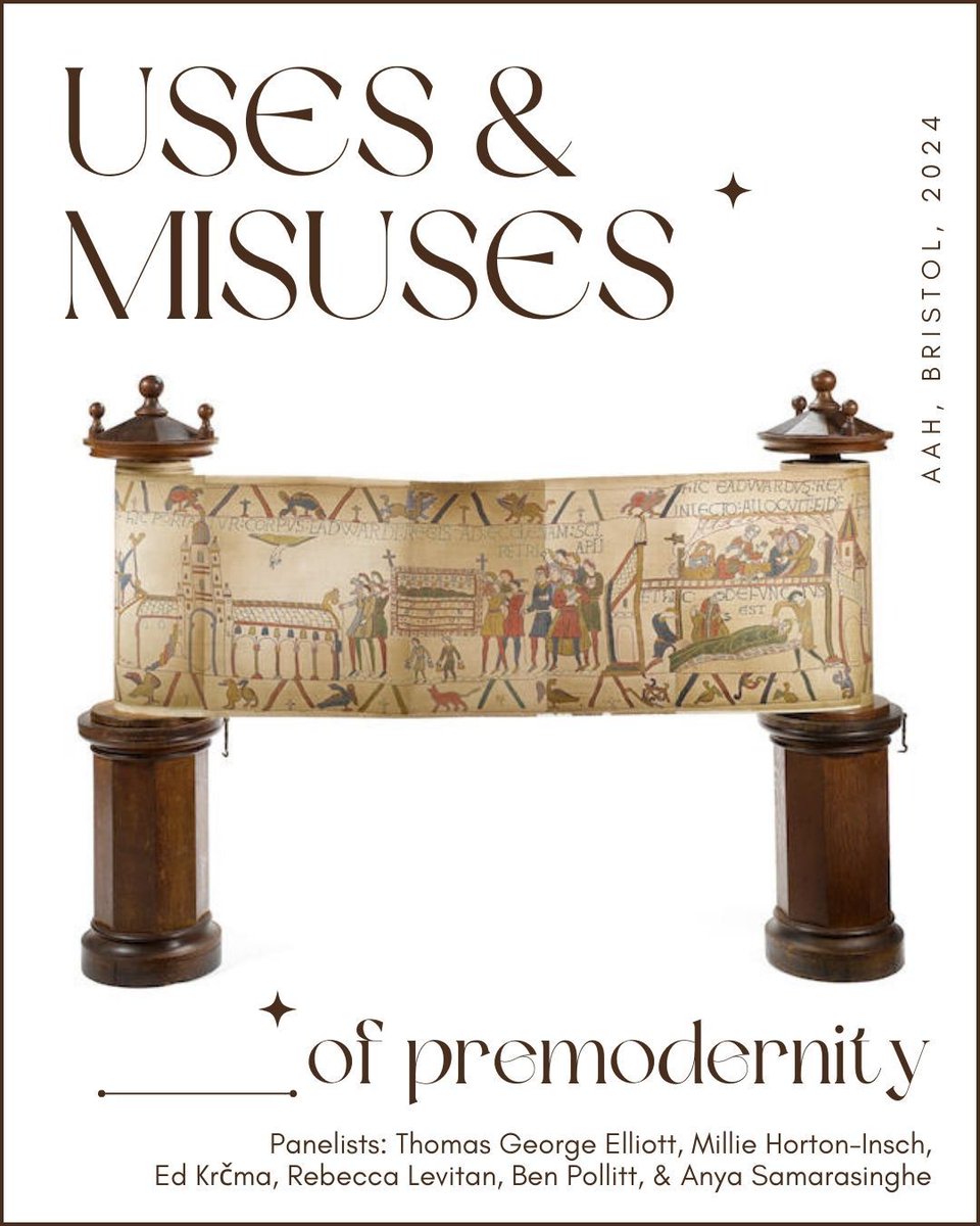 UCLHoA's tweet photo. For this year’s Association for Art History’s Annual Conference, Baylee Woodley and Dr Jess Bailey have put on a panel on ‘Uses and Misuses of Premodernity' on Thursday 4 April at the University of Bristol💫

👉Book your free spot: https://t.co/BIhFWL1wPh👈 https://t.co/dElzWhsbpN