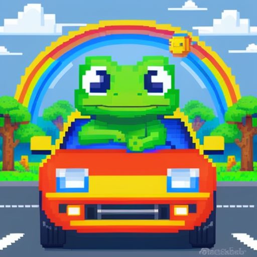 Hop in loser!

Gay Froge is outside your door and he's ready to pick you up for school!