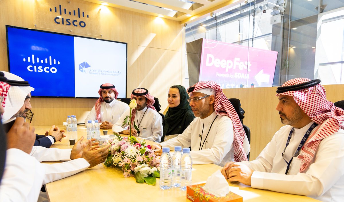 CiscoSaudia's tweet image. During #LEAP24, an MoU was signed by Cisco and @sredusa to collaborate on digitization initiatives for world-class education environments in accordance with the Kingdom’s Vision 2030, supported by Cisco’s innovations and technical consultancy.

#CiscoLEAP #SaudiVision2030