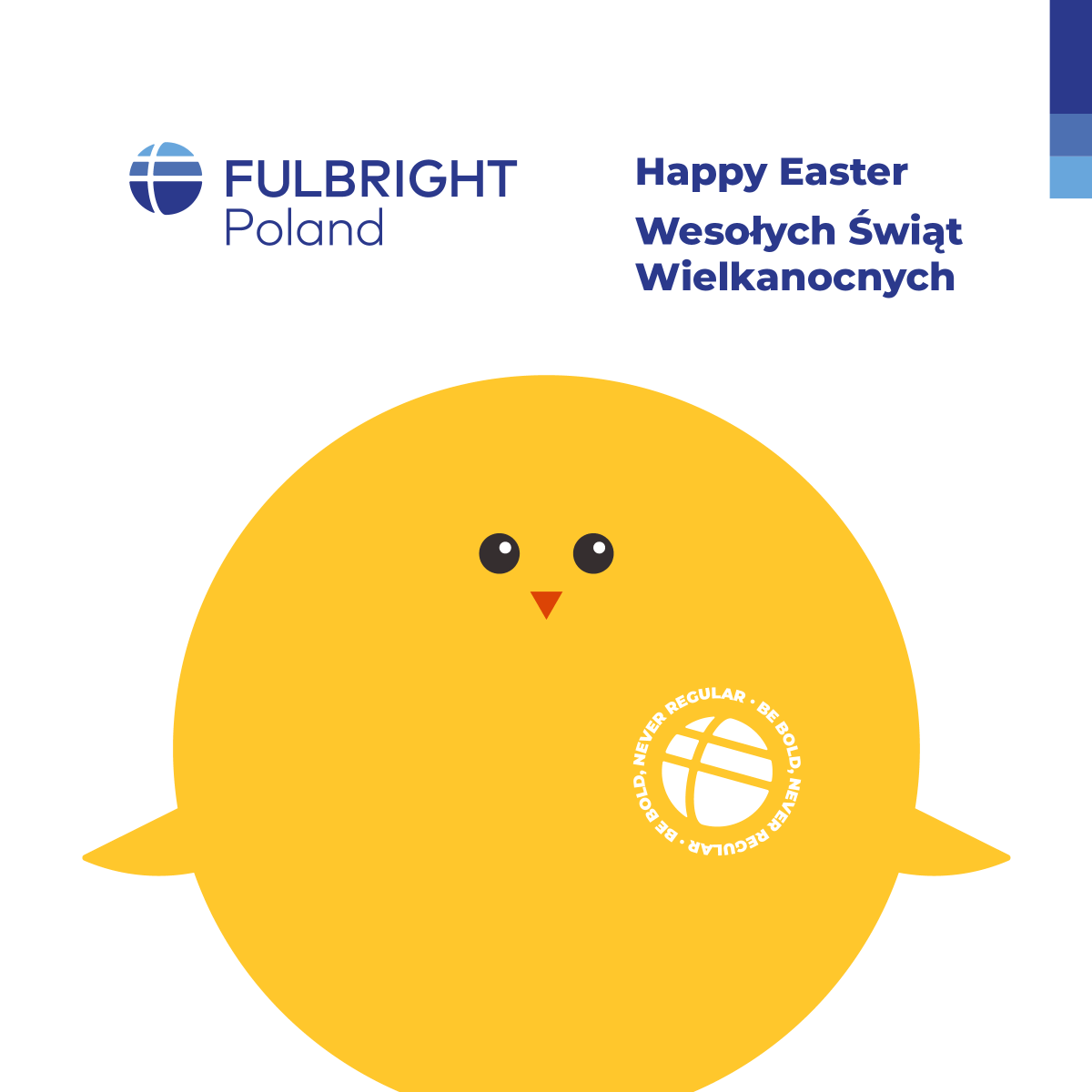 🐰🐥🐣 Wesołych Świąt Wielkanocnych życzy zespół Komisji Fulbrighta. 🐰🐥🐣 ***** 🐰🐥🐣 Happy Easter from the Fulbright Poland team. 🐰🐥🐣