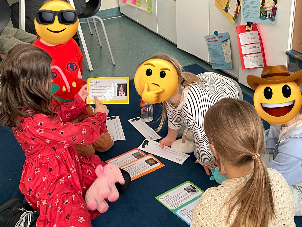 ASerranoEDU's tweet photo. Inspired by #Learning2 session by Michal Valente “TechTales: Unleashing #AI for Engaging #Education” I made a mystery activity to help #students think about different types of #action and motivations. #Discussion complex &amp; invested! #storytelling #problemBasedLearning @learning2 https://t.co/5eKSplbUwY