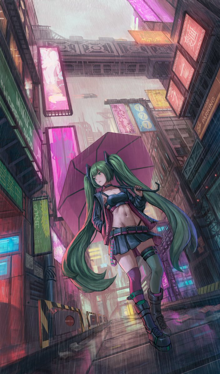 SaladData's tweet photo. ミクの町散歩～

#VOCALOID
#初音ミク
#二次創作 
#イラスト https://t.co/8xyE08x15d