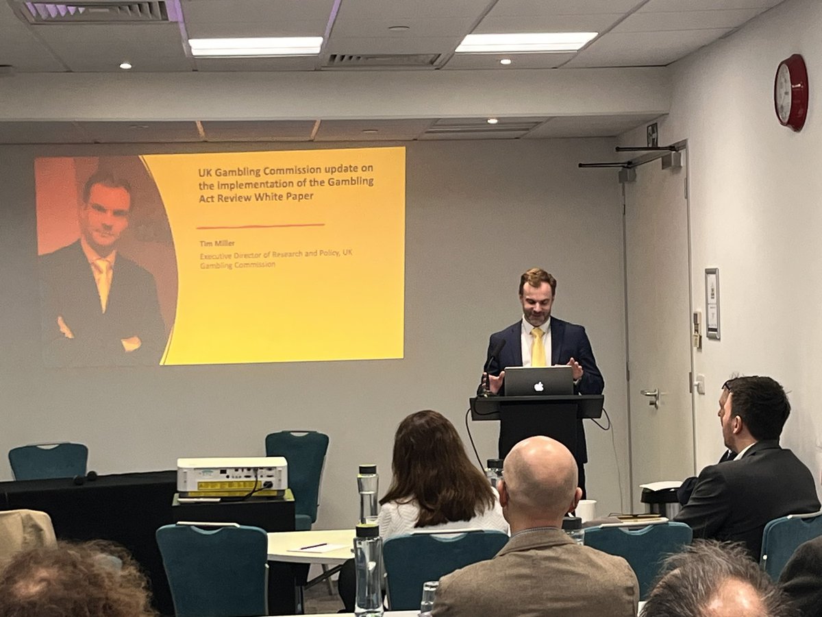 Time for Tim Miller, Executive Director <a href="/GamRegGB/">Gambling Commission</a> to give us an update on the implementation of the Gambling Act Review White Paper.

#KNEvents