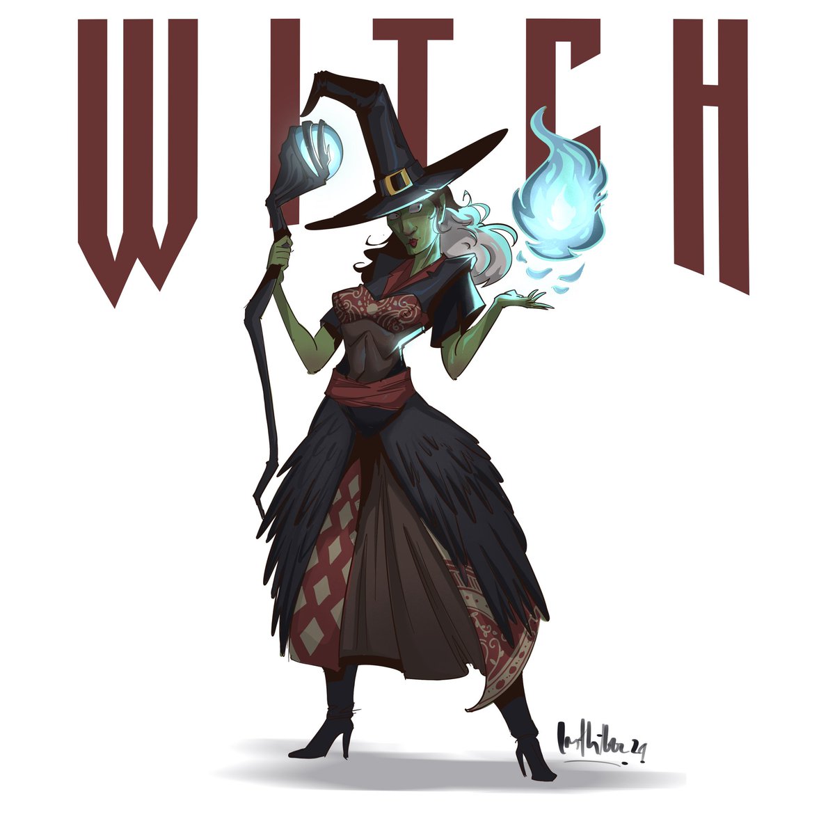 lastson85's tweet photo. Witch 
#art #artwork #characterdesign #illustration #digitalart #conceptart #witch #magician #coverart https://t.co/0tRMuEh9nu