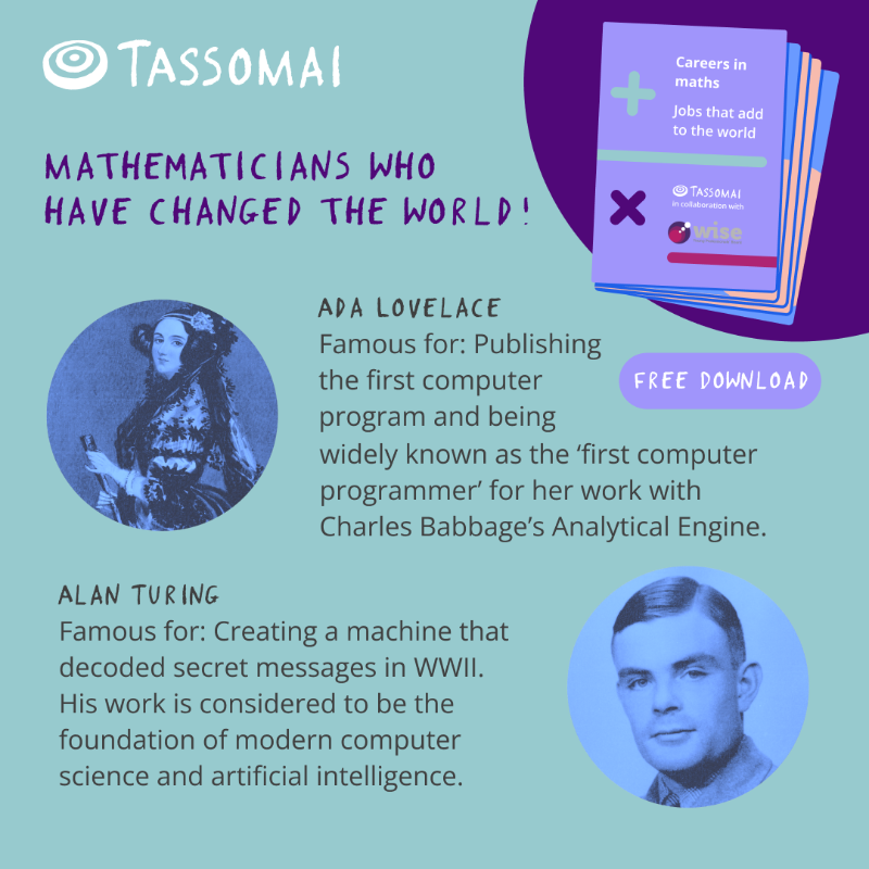 Tassomai's tweet photo. Maths teachers 🌟 help your students to reach for the stars with a free PDF careers guide! 📚

Maths is analytical and methodical but also playful and creative – Maths teachers, inspire your students with our free Careers Guide download!
