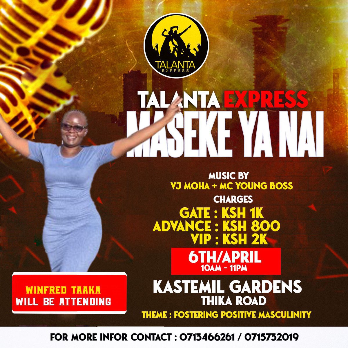 ExpressTalanta's tweet photo. Wadau 9 Days to Maseke ya Nai  Get your ticket https://t.co/CYyvcTYoJI .
#masekeyanai #talantaexpress #PositiveMasculinity #form40 #nairobi #nairobievents https://t.co/xv7bfsJJPy