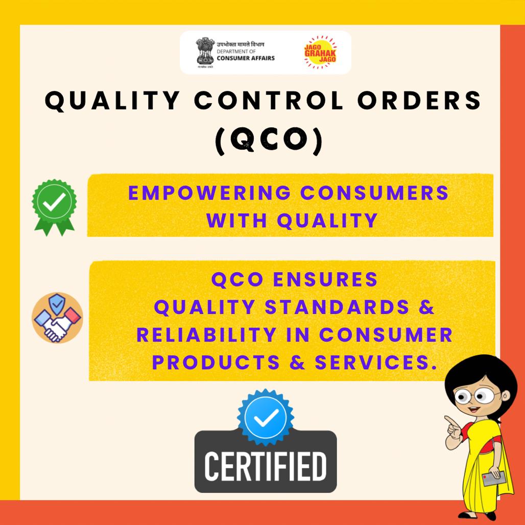 jagograhakjago's tweet photo. QCO ensures quality standards & reliability in consumer products & services. It empowers consumers with quality. #QualityAssurance #ProductQuality #ServiceStandards #TrustInQuality https://t.co/jY0CfCNCUR