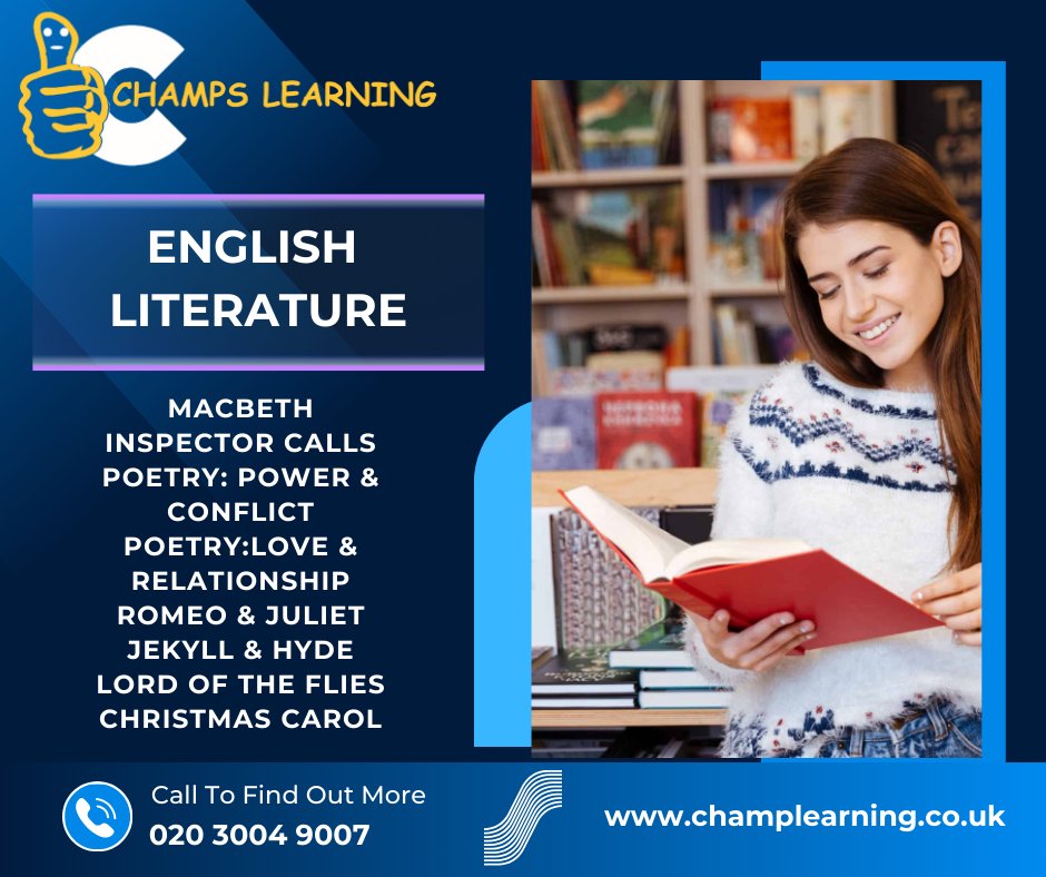 From Shakespearean drama to modern poetry, diving into worlds of words. Come and Join Us!
#englishlitgcse #LiteratureLovers #GCSEEnglish #gcsetuition #tutors #englishteacher #gcsetutor #englishliterature #student #gcse2024 #tuitioninhounslow #Hounslow #schools #uk #london