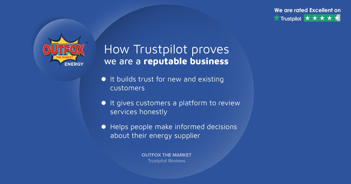 Ever wondered why we are so hot on Trustpilot scores?🥵 It's because it tells people we are a reputable business😀 We welcome all customers to leave an honest review, no matter their experience so we know what works and what doesn't so you get the best energy experience🦊⚡