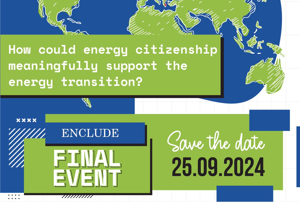 📢Join us on our final event on the 25th September 2024 in the LaVallee space in Brussels & online (hybrid event). 📌The detailed agenda will soon follow, but you can already register for the event in the following link: ethz.zoom.us/meeting/regist… #encludeproject