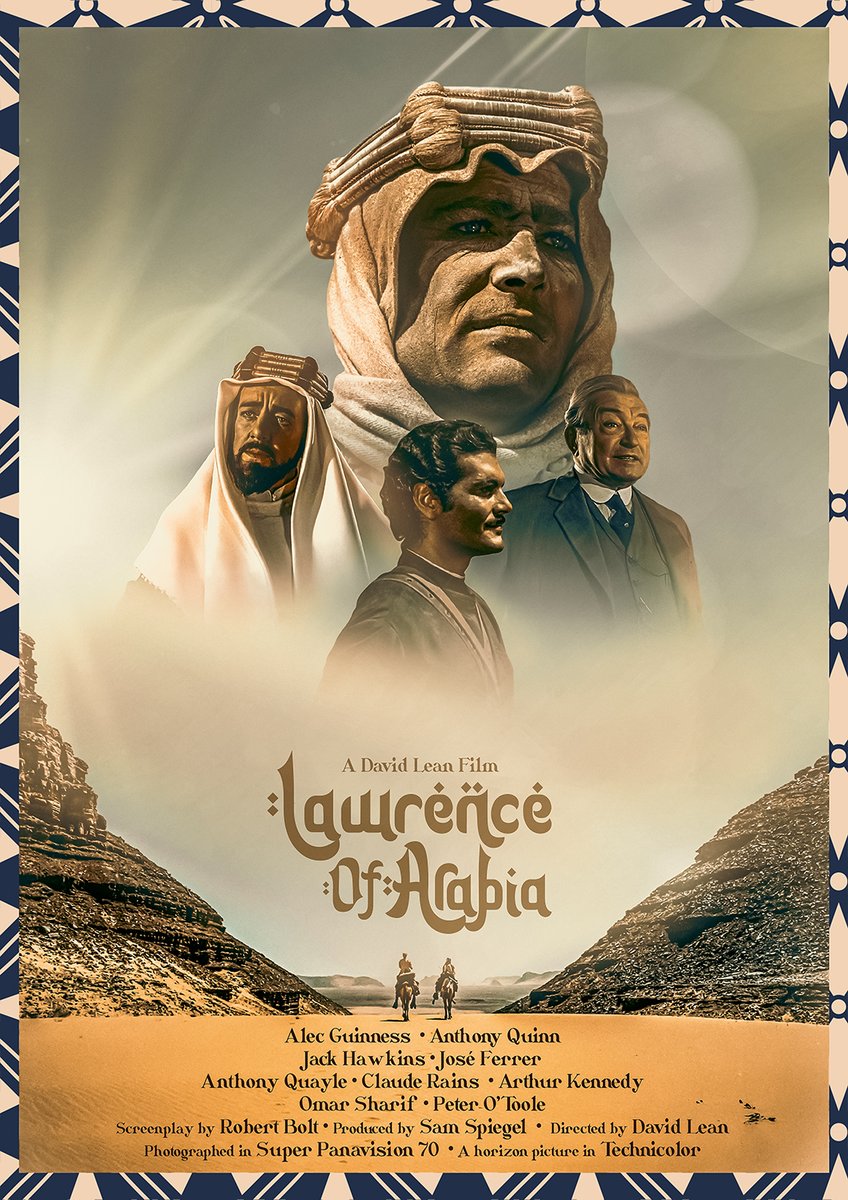 #LawrenceofArabia #DavidLean #PeterOToole #OmarSharif #movieposterdesign #posterdesign #AltenativeMoviePoster #portfolio #Designer