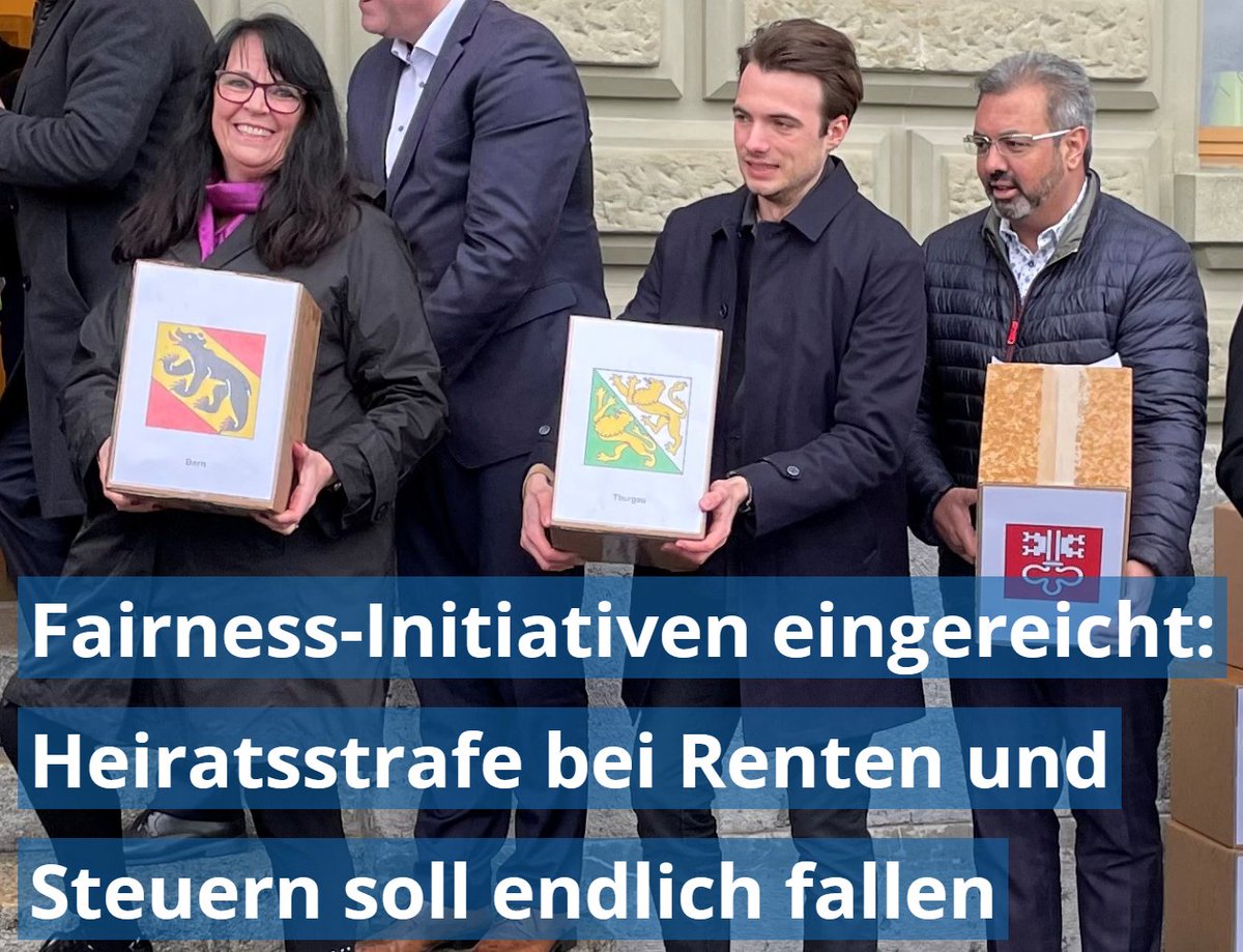 Es ist absolut inakzeptabel, dass die #Heiratsstrafe bei Renten und Steuern auch 40 (!) Jahre nach ihrem Verbot durch das #Bundesgericht immer noch existiert. 
#Ehe #Heirat #Gerechtigkeit
▶️▶️ evppev.ch/newsartikel/fa… ◀️◀️