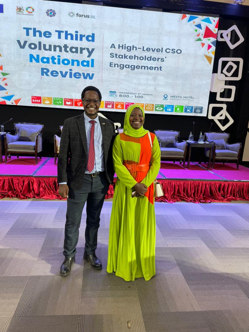 The president of the Uganda youth coalition for SDGs @NassaliAminah joined @ngoforum and @HummingbirdUg at the high-level CSO stakeholders' engagement. The engagement is a consultation to inform the third voluntary national review. #VNR2024 #VNR #LeaveNoOneBehind #tondekamabega