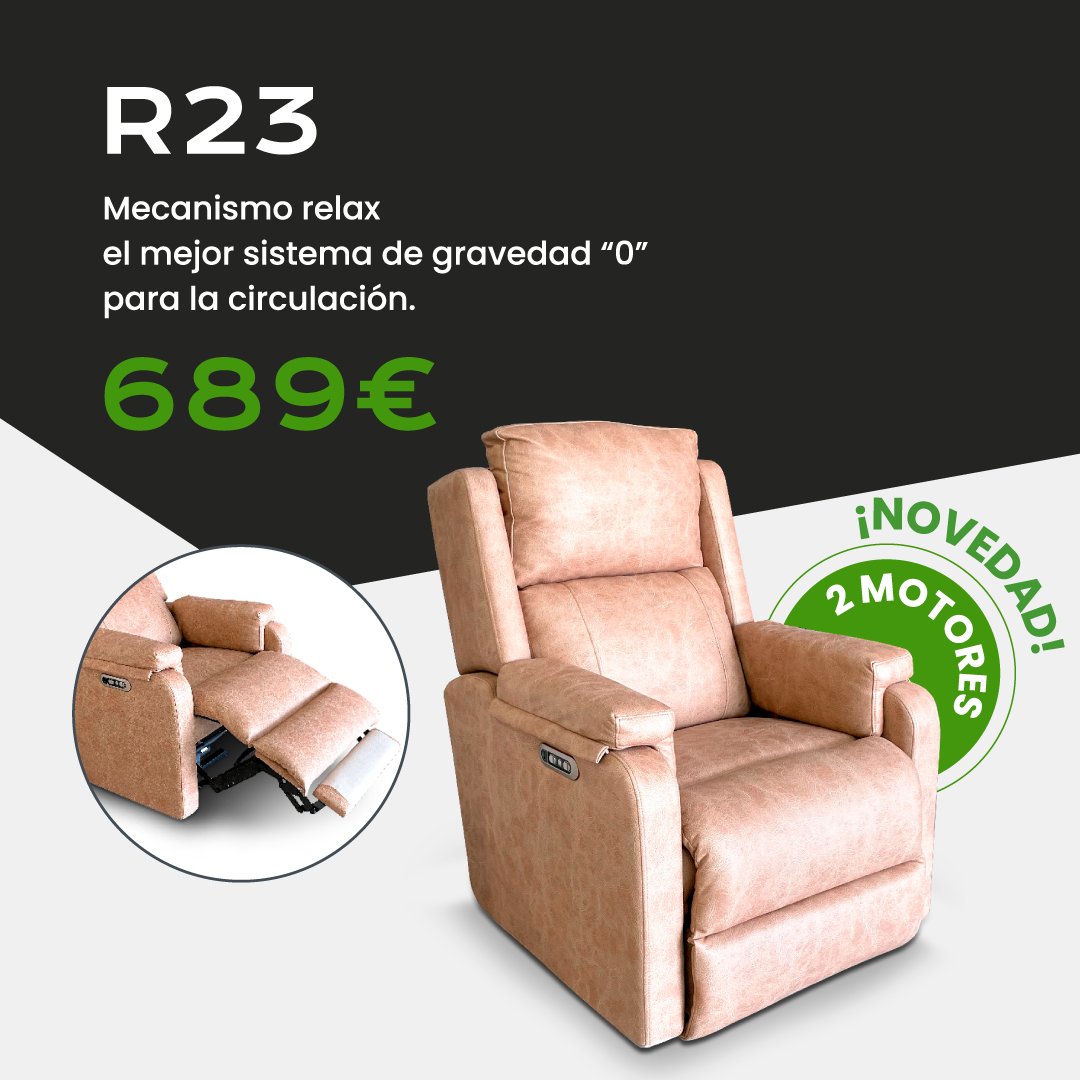 OKSofas_es's tweet image. Butaca modelo R-23, con mecanismo relax eléctrico y sistema de gravedad "0" para una mejor circulación.

Por 689€ ( otras telas y colores disponibles en tienda)

Tu tienda más cercana aquí oksofas.es/buscador-de-ti…

#EstoyOK  #rebajas