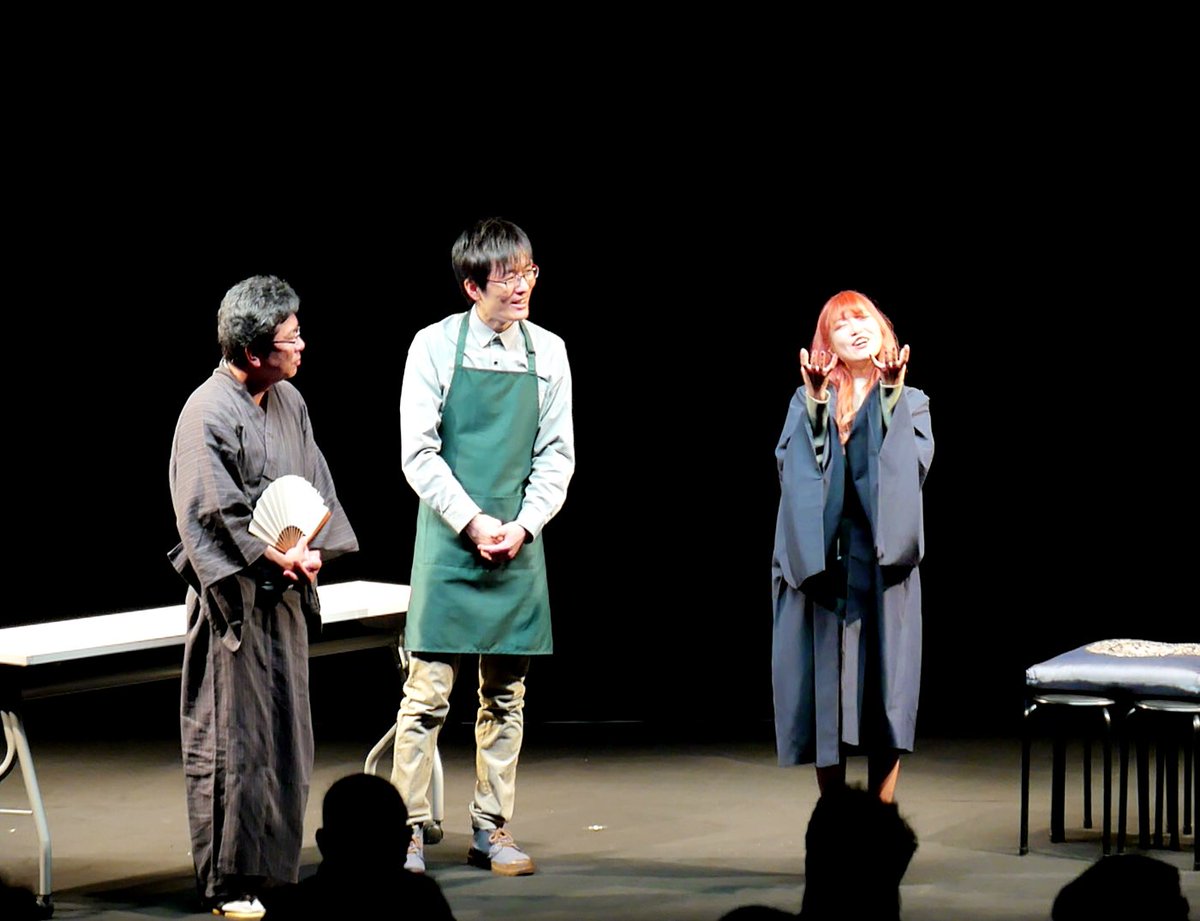 kobanu's tweet photo. とよたコント大会 vol.1
終わりました。
ご来場のお客様、関係者の皆さま、ありがとうございました🍡

Pinchi番地『古典の客』
上演中、温かい拍手のおかげでリズム良くコントができました。客席の雰囲気が舞台に届いてました。
終演後にもみーこ・ひろ坊にたくさんお声かけいただき、嬉しかったです✨ https://t.co/WZ3kpSZvoe
