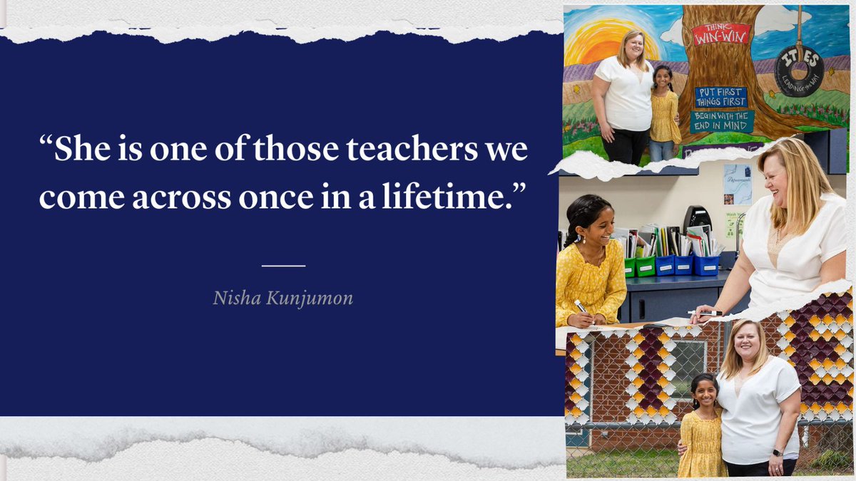 Lindsay Peck's teaching journey, from personal inspiration to professional dedication, is wholesome and inspiring. Reflecting on her childhood teacher, Mrs. Kohmann, she reminds others why teaching is a calling worth pursuing. Dive into her story at Honored.org! 💙✨