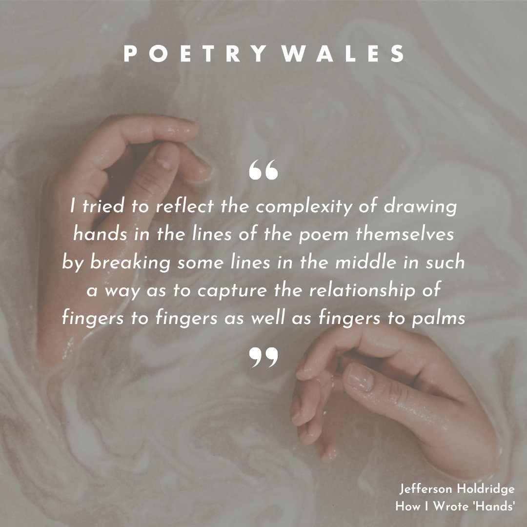 poetrywales's tweet photo. It's all about hands in this week's #HowIWriteaPoem, in which @ZoeBrigley talks to Jefferson Holdridge about art and nature, creating urgency, and knowing when - and how - to rhyme π€²
π https://t.co/IqSk9MlQJX https://t.co/eYzjDLIMvl