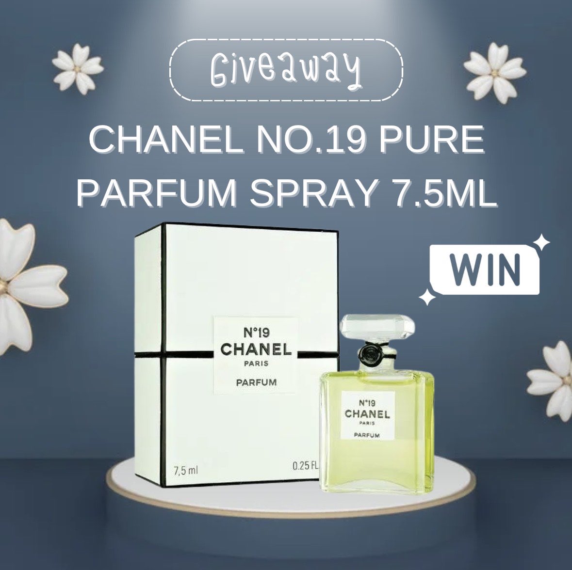 🎉Giveaway Time🎉 Win yourself CHANEL NO.19 PURE PARFUM SPRAY 7.5ML 1️⃣ Like & share this post  2️⃣ Tag your bestie 3️⃣ Make sure you are following @thebeautystorecom 🎉 Competition ends Sunday 31st March 6pm! Good Luck!  thebeautystore.com #competition #competitiontime #win