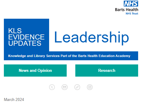 The latest edition of our #Leadership Evidence Update is out now! Read about the latest #news, #guidance and #research here👉 us18.campaign-archive.com/?u=c5c8cdef9b0… Subscribe to these and other updates: eepurl.com/dCz1lz #Leaders #Leading