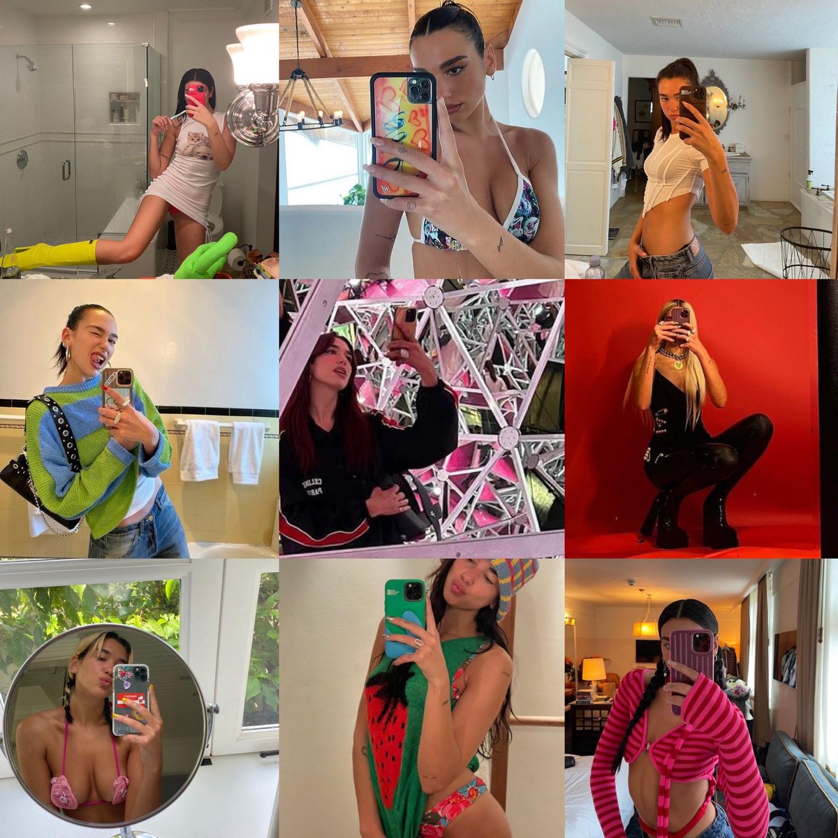 dimanostalgia's tweet photo. appreciation post for dua's mirror selfies https://t.co/i4K8PacHiI