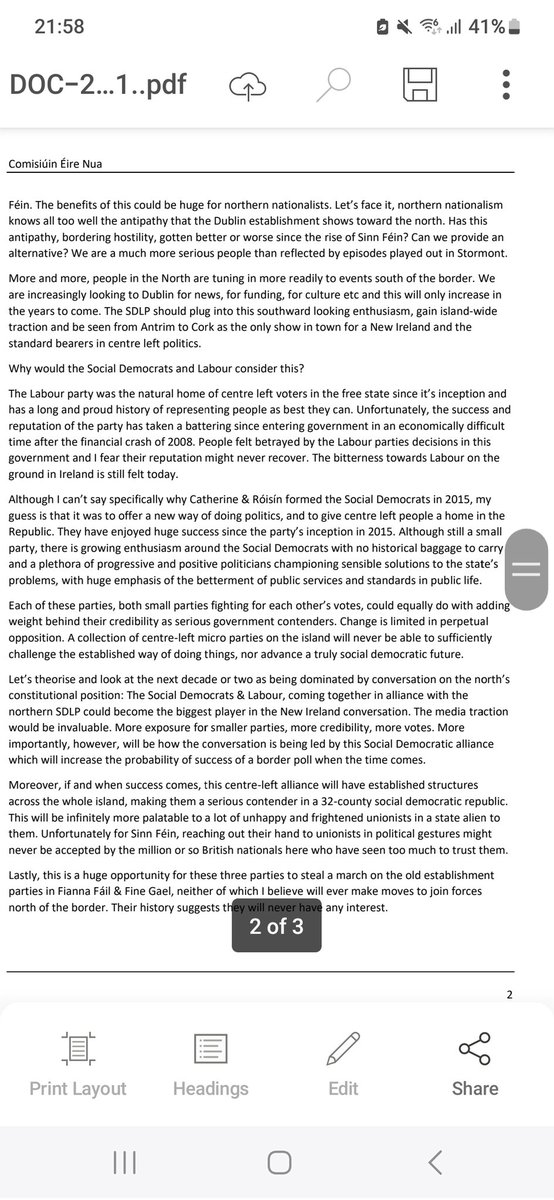 CiaranSlevin_'s tweet photo. Some thoughts on this that I put together at the end of last year. A credible, all-island, social democratic party could transform lives in Ireland. https://t.co/oCRVUxzQqm