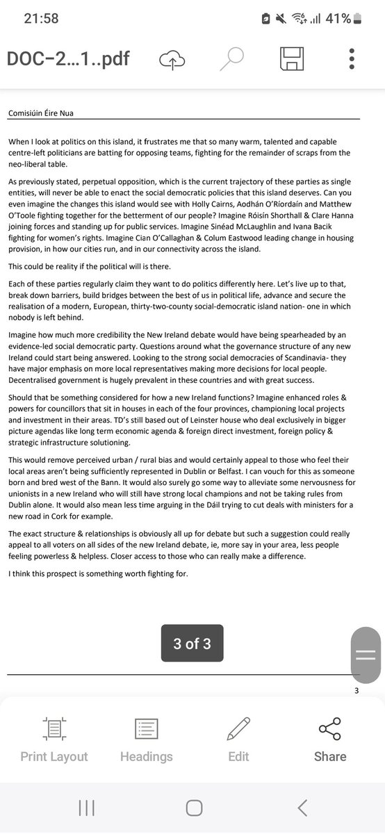 CiaranSlevin_'s tweet photo. Some thoughts on this that I put together at the end of last year. A credible, all-island, social democratic party could transform lives in Ireland. https://t.co/oCRVUxzQqm