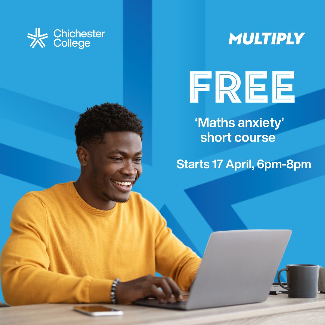 Embrace the world of numbers confidently on our free 3-week Maths Anxiety course! Designed for adults who don't have GCSE maths at grade C (or equivalent). Starts 17 April, sign up today: orlo.uk/CwpgC #SkillsForLife #Multiply #ItAllStartsWithSkills