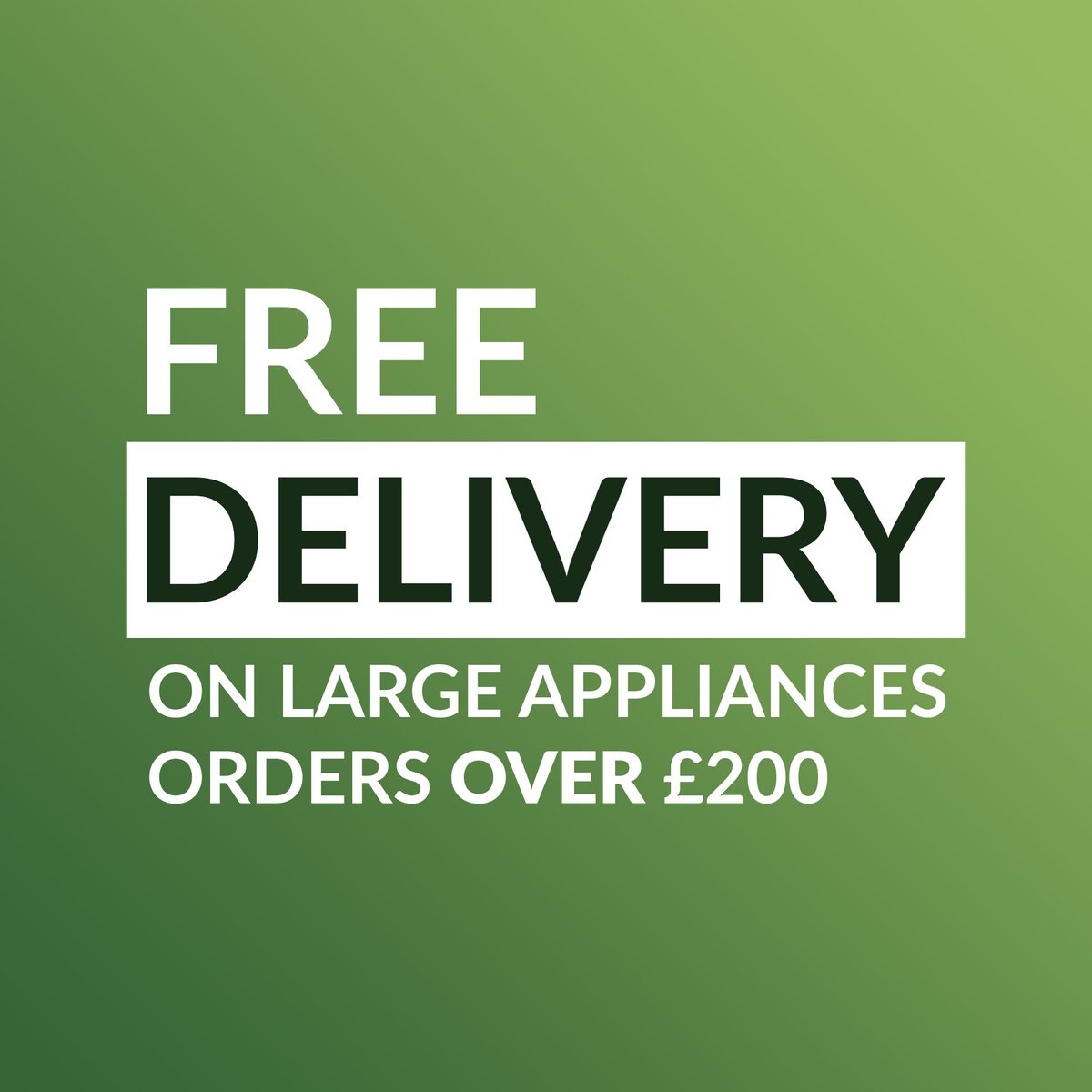 Don't miss out on the opportunity to enjoy free delivery on large appliances over £200 this Easter weekend! Hurry, this special offer ends on Monday 1st April! Shop Here: buff.ly/40sBuLX