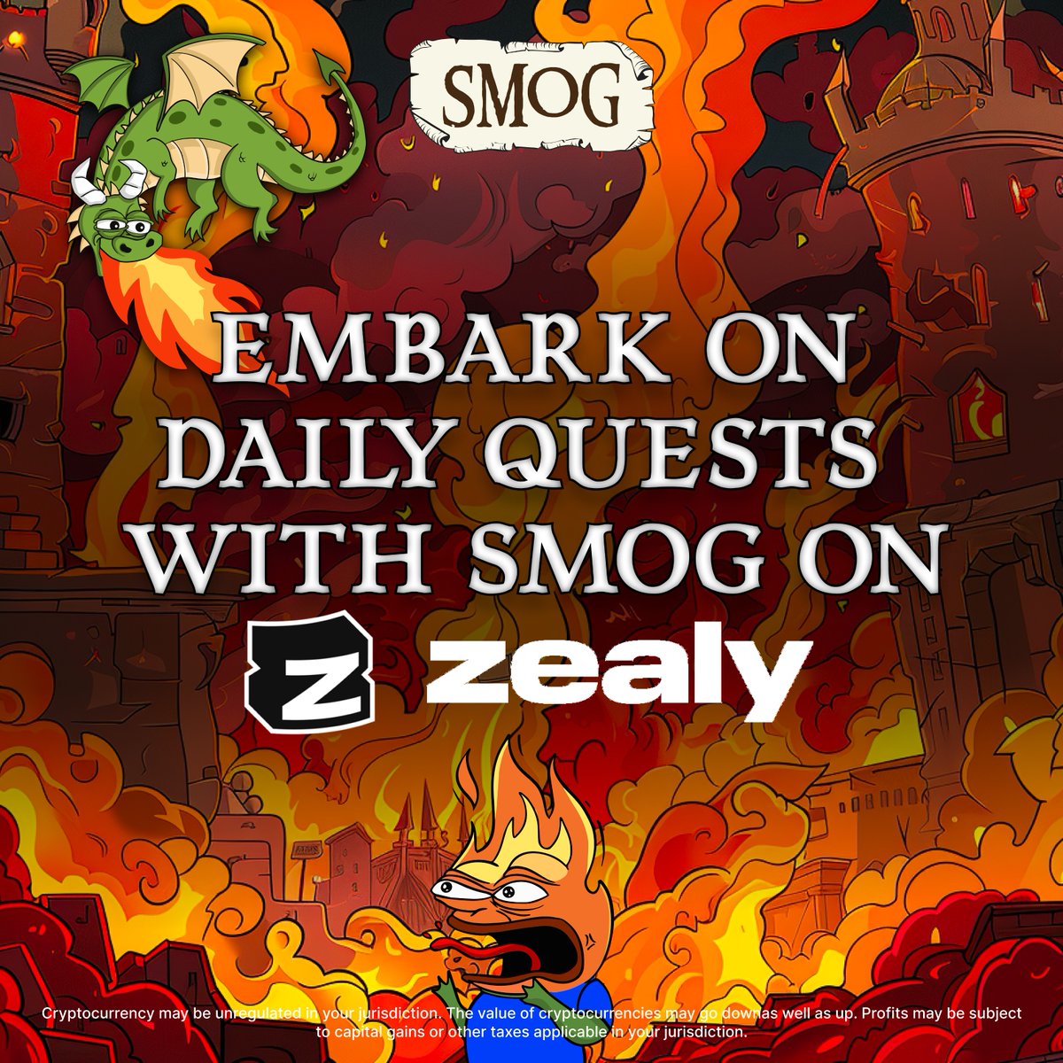 Seeking a new and exciting expedition? 🌟

Prepare to embark on a legendary #Memecoin escapade! 🐉

Embrace #SMOG! 💨

Embark on daily quests! 🎮

Chances to get rewards! 🎁

Ascend the ladder and claim the title of a supreme #Dragon! 🏆

bit.ly/SmogAirdrop

#Altcoins #Web3