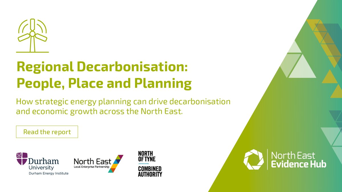 Read the new research from <a href="/durham_uni/">Durham University</a> on how strategic energy planning can drive decarbonisation, economic growth and wellbeing across the North East.
evidencehub.northeastlep.co.uk/report/regiona…