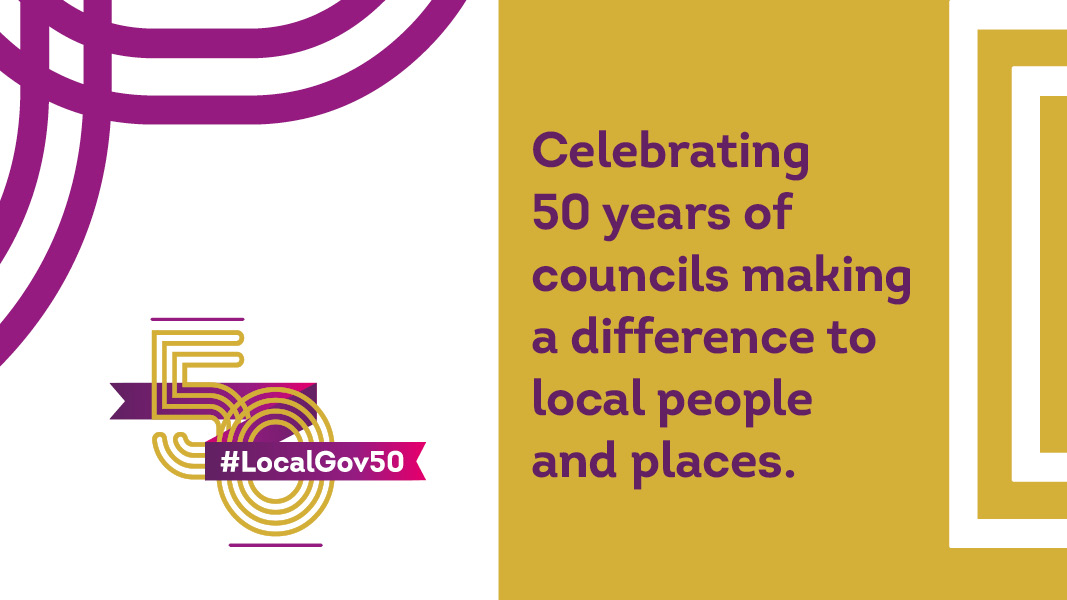 DYK Monday 1 April marks 50 years of serving communities for +300 county and district councils, created under the Local Government Act 1972.

To help celebrate we've created a set of graphics councils can download and use across social media. #LocalGov50

local.gov.uk/LocalGov50