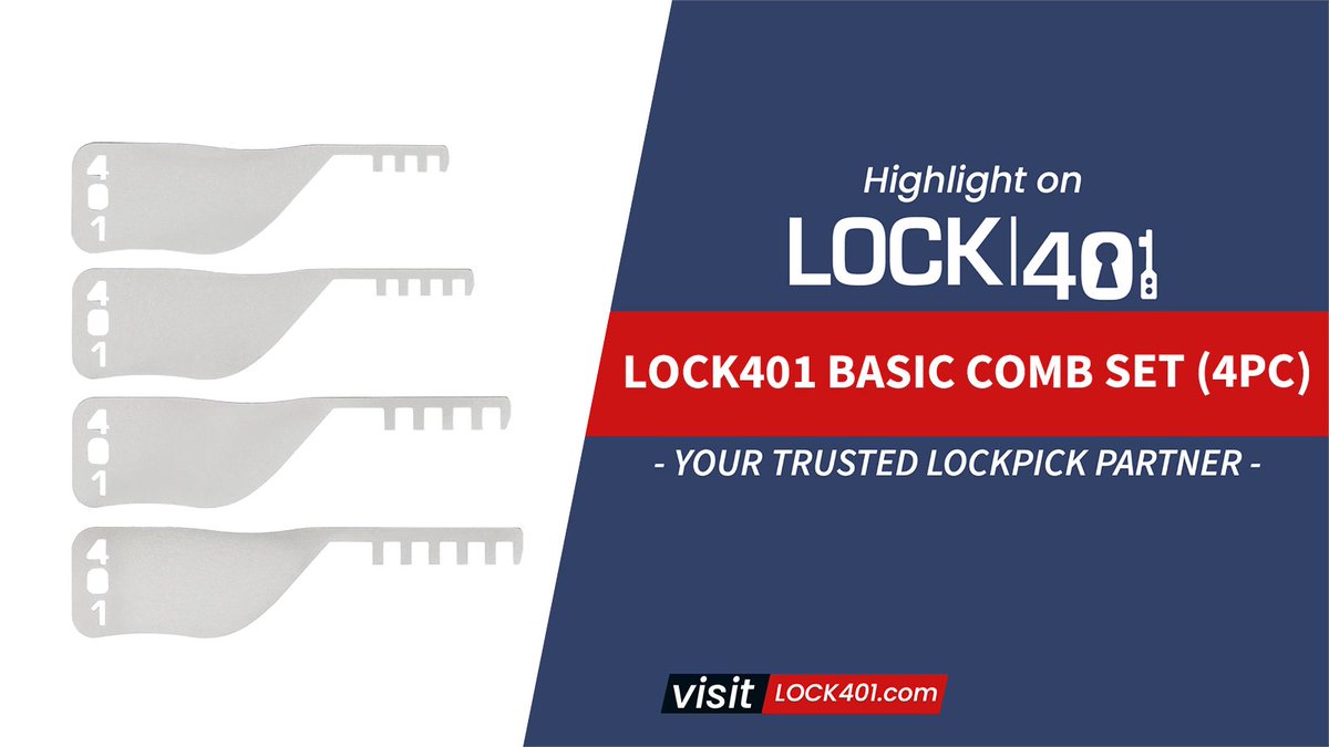 lock401's tweet photo. 🚀 Unlock padlocks effortlessly with the Lock401 Basic Comb Set. Quick as the original key! 🔓 https://t.co/l4fAdPewKH 
#locksmiths #Lockpicking #Locksport #Openlock #Lock401 #Lockpicks https://t.co/xEKeGo9uGS