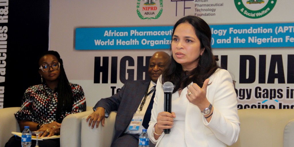 The @aptf_org and @NIPRD2 partner to strengthen #Nigeria's pharmaceutical and vaccine manufacturing capacity. “As an African regional agency, we work with every single country in Africa.” - #APTF CEO @GehlSampath ➡️ bit.ly/3IZvKRD