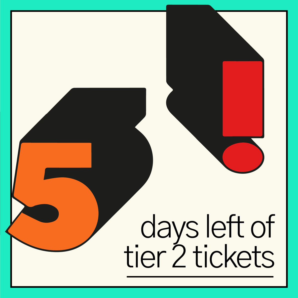 It's a simple race-against-the-clock task today: 5 days to save £5. Leave the mate who's a 'maybe' behind: festival prep does not favour the fickle. soundsfromtheothercity.com/tickets 🎟