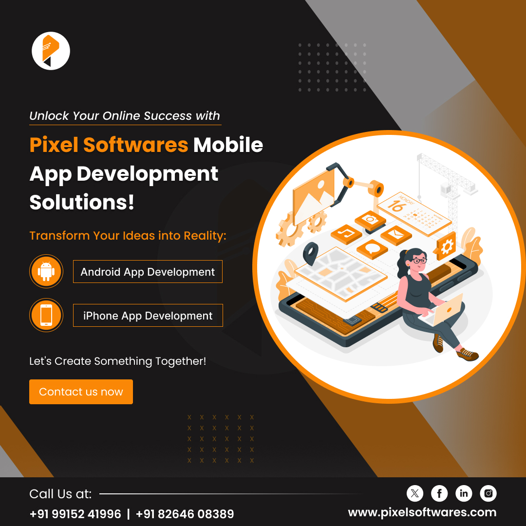 Ready to bring your ideas to life? With #PixelSoftwares #MobileAppDevelopment, it's easier than ever! Whether you dream of an Android or iPhone app, we've got you covered. Let's turn your vision into reality – contact us today!
#androidappdevelopment #iosappdevelopment