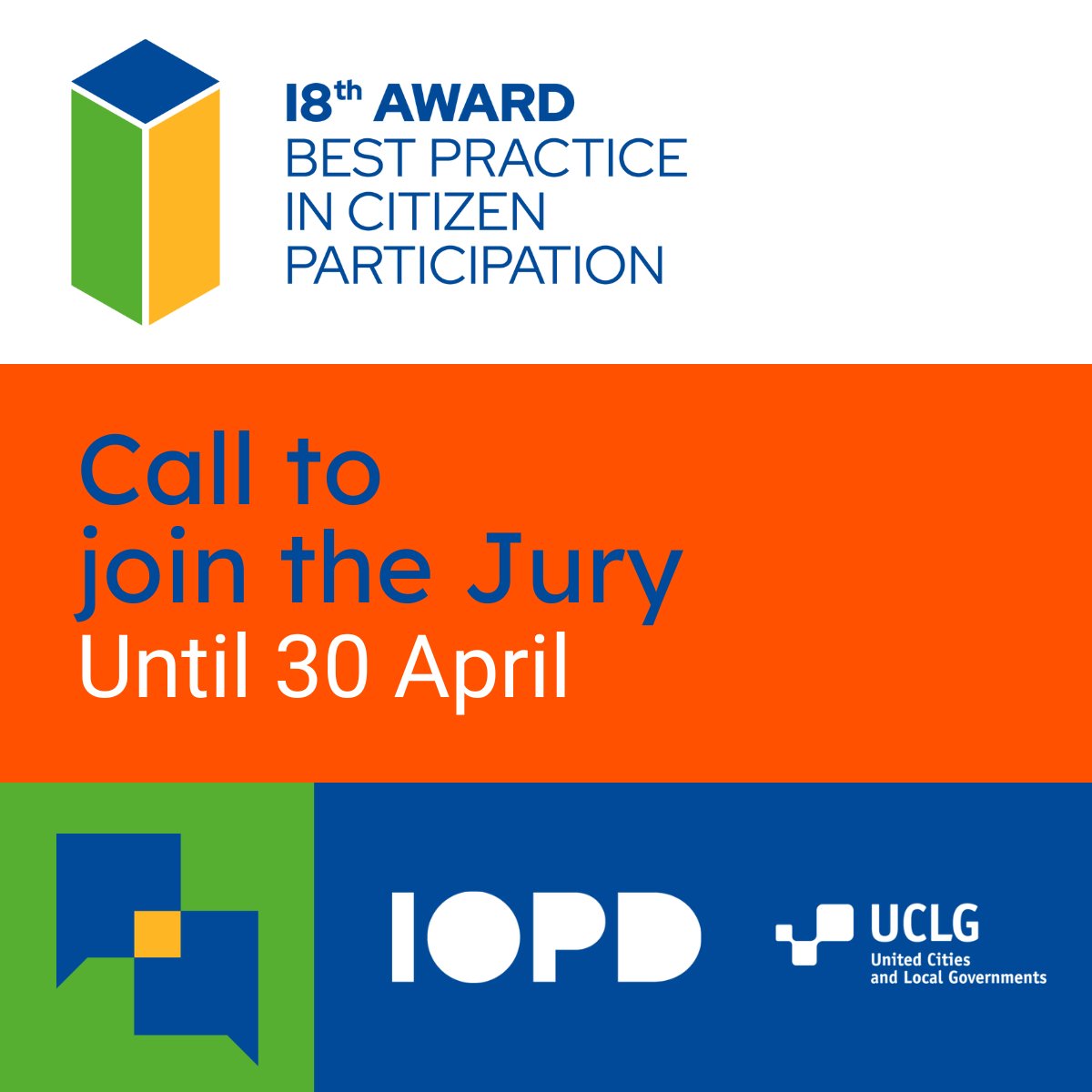 If you have a recognised track record in #participatorydemocracy and: 🛝urbanism 💜gender equality 🍃 ecological transition 🤖#IA 🌟Then you can be part of the jury of the 18th #IOPD Award! ⏰Fill in the form before 30 April 🔗oidp.net/en/publication…