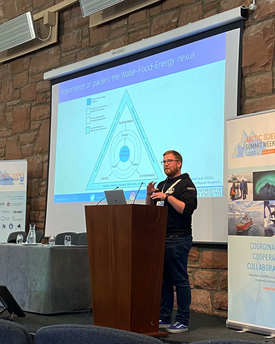 Very grateful for the opportunity to present some of the concepts and knowledge from my PhD research at Arctic Science Summit Week 2024 in Edinburgh this week ❄️

#ASSW2024
@Polar_Research @UKPolarNetwork 
@EdinburghUni @PlymGeog @EarthSciPlymUni @EnvSciPlymUni