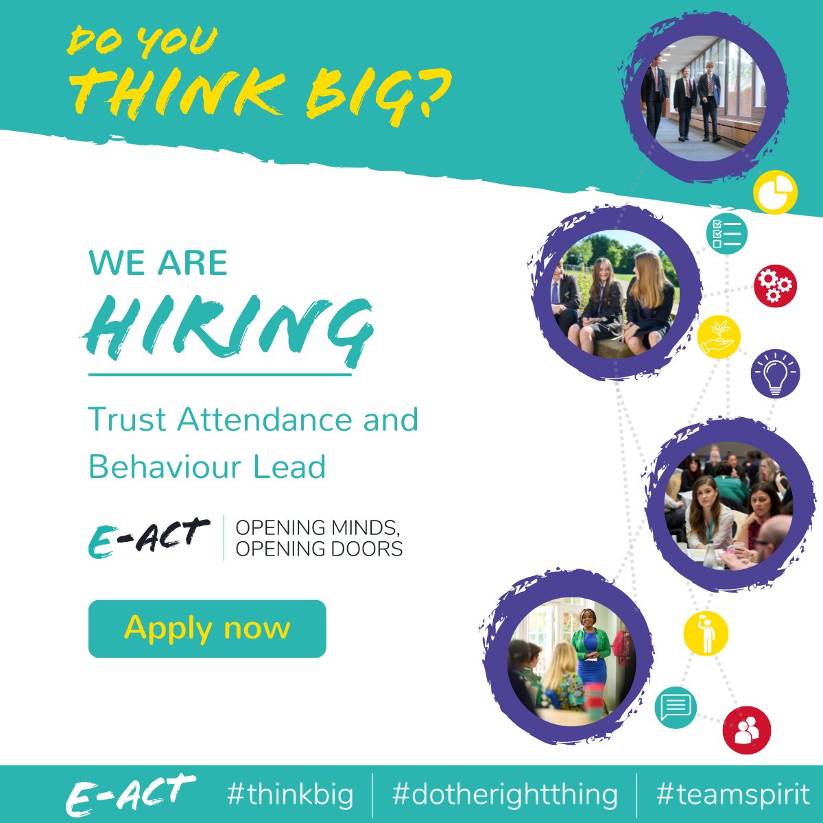 🌟New National Vacancy🌟 Are you Passionate about improving attendance and behaviour? Join our trust as Trust Attendance & Behaviour Lead. This is an exciting role for school improvement across primary and secondary academies. Apply ➡ buff.ly/3PD1JLk #WeAreEACT