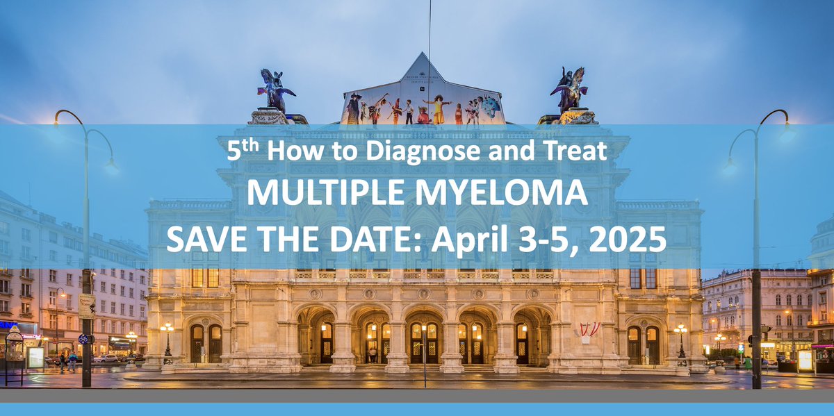 ‼️ BREAKING NEWS ‼️ The 5th How to Diagnose & Treat MULTIPLE #MYELOMA will take place in Vienna 🇦🇹 on April 3-5, 2025! SAVE THE DATE FOR #ESHMM2025! Chairs: @H_Einsele, @mvmateos, @OmarNadeemMD Learn more ➡ bit.ly/3THZibM #ESHCONFERENCES #HAEMATOLOGY #HEMATOLOGY #MMsm